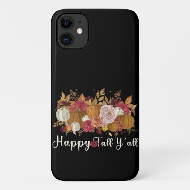 Funda De Case-Mate Para iPhone Feliz otoño (Reverso)