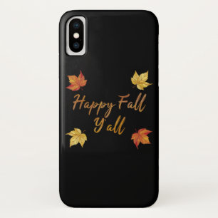 Funda Para iPhone X Feliz otoño hoja de arce