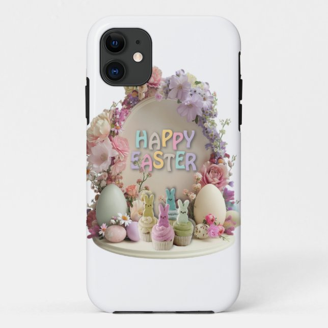 Funda De Case-Mate Para iPhone Feliz Pascua (Reverso)