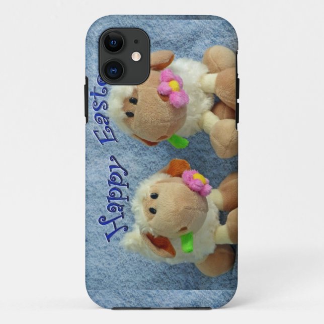 Funda De Case-Mate Para iPhone Feliz Pascua Lambs (Reverso)