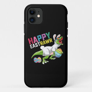 Funda Para iPhone 11 Feliz Pascua T Rex Dinosaurio Conejo de Pascua Hue