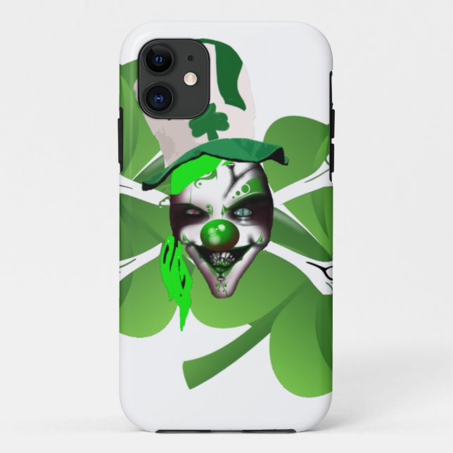 Funda De Case-Mate Para iPhone Feliz payaso aterrador de St Patrick (Reverso)