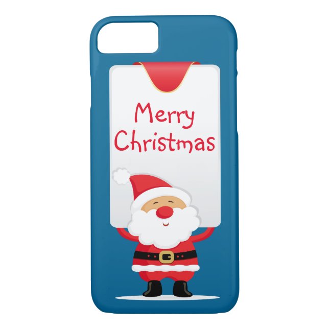 Funda De Case-Mate Para iPhone Feliz Personalizado navideño Santa (Reverso)