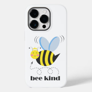 Funda Para iPhone 14 Pro De Case-Mate Feliz princesa de abejas con corona y lema Bee Kin