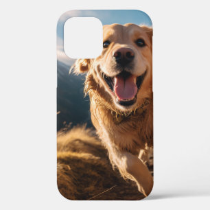 Funda Para iPhone 12 Pro Feliz recuperación de oro corriendo