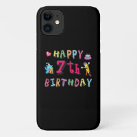 Feliz séptimo cumpleaños. De 7 años.