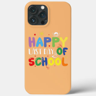 Funda Para iPhone 13 Pro Max Feliz último día de escuela maestro estudiante