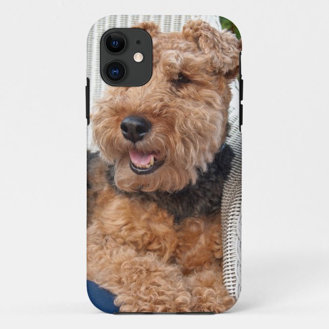 Funda De Case-Mate Para iPhone feliz Welsh Terrier (Reverso)