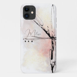 Funda Para iPhone 11 Femenino abstracto del indie artístico multicolor