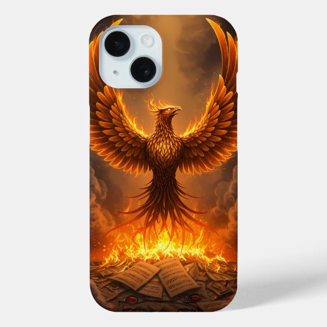 Funda De Case-Mate Para iPhone Fénix Ardiente Ascendiendo (Reverso )