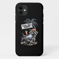 Feral Chica Summer Beach Funny Raccoon