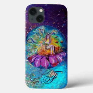 Funda Para iPhone 13 FERIA EN EL Monograma Verde azulado Azul NOCTURNO