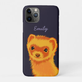 Funda Para iPhone 11 Pro Ferret Cute Pet Lover Nombre