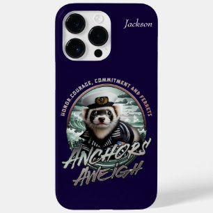 Funda Para iPhone 14 Pro Max De Case-Mate Ferret en Sailor Suit y Anchors lejos