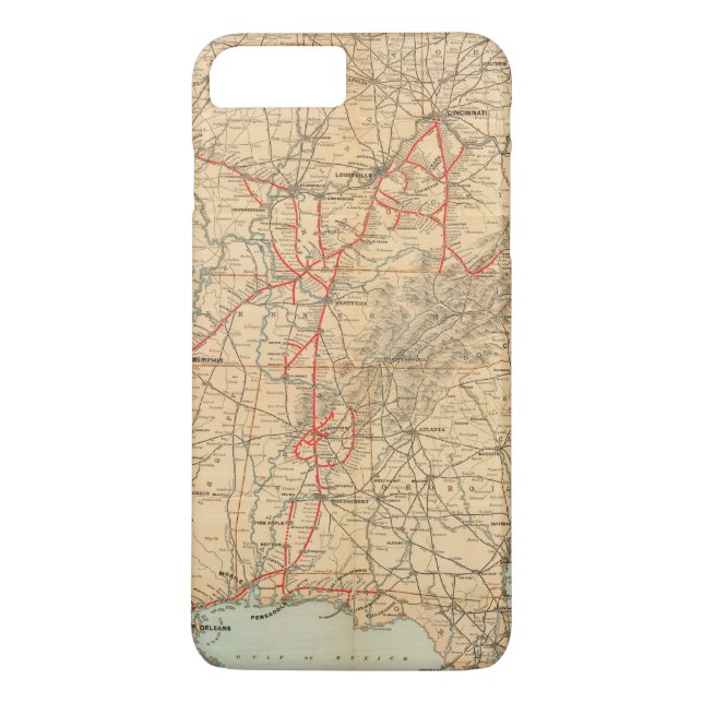 Funda De Case-Mate Para iPhone Ferrocarril de Louisville y de Nashville (Reverso)