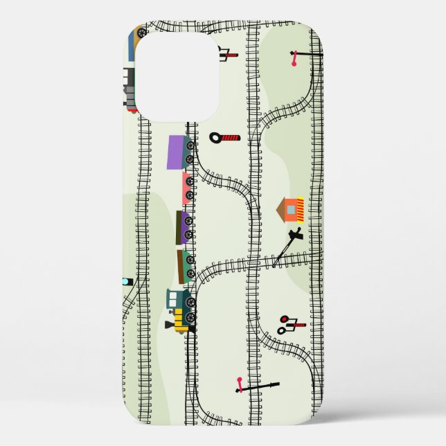 Funda De Case-Mate Para iPhone Ferrocarril para Niños: Gracioso Patrón Sin Señale (Reverso )