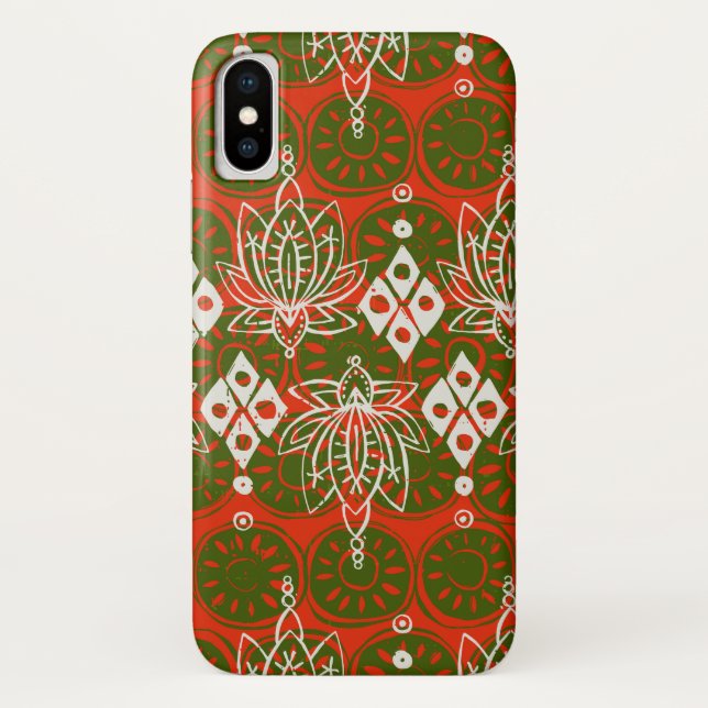 Funda De Case-Mate Para iPhone festival de loto diamante (Reverso)