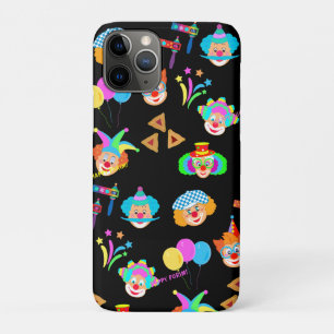 Funda Para iPhone 11 Pro Festival de Purim Carnaval de payasos Fiestas