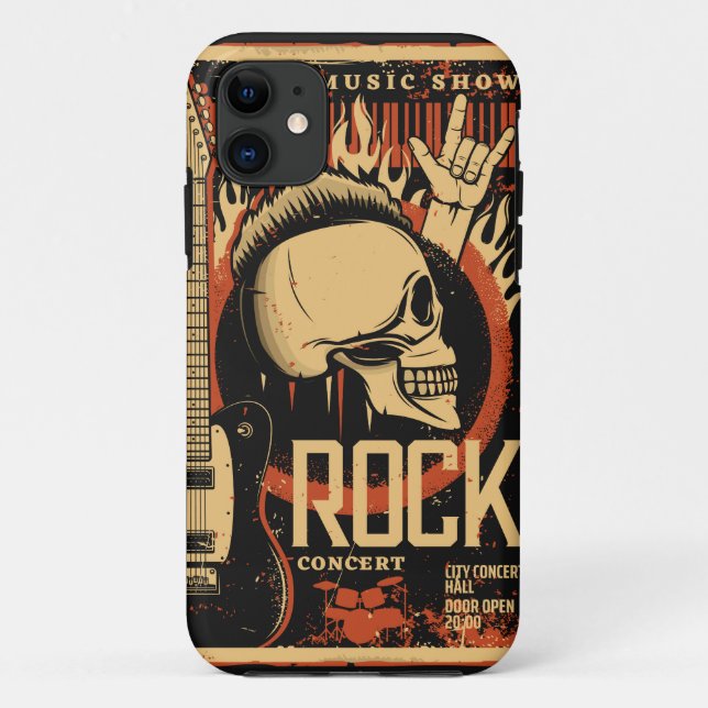 Funda De Case-Mate Para iPhone Festival de rock (Reverso)