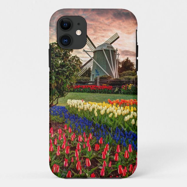 Funda De Case-Mate Para iPhone Festival del tulipán (Reverso)