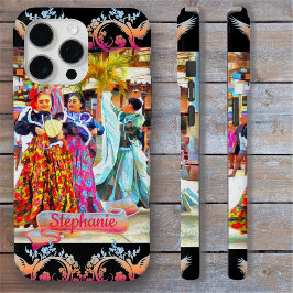 Funda Para iPhone 15 Pro Max Festival mexicano Ceviche Dancers 2549