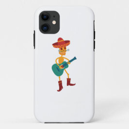 Funda Para iPhone 11 Festive Skeleton Guitar Player