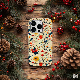 Funda Para iPhone 14 Pro De Case-Mate Festividad artística Diseño floral Minimalista fes
