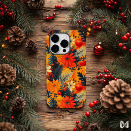 Funda Para iPhone 14 Pro De Case-Mate Festividad artística - Floral y ornamento vibrante