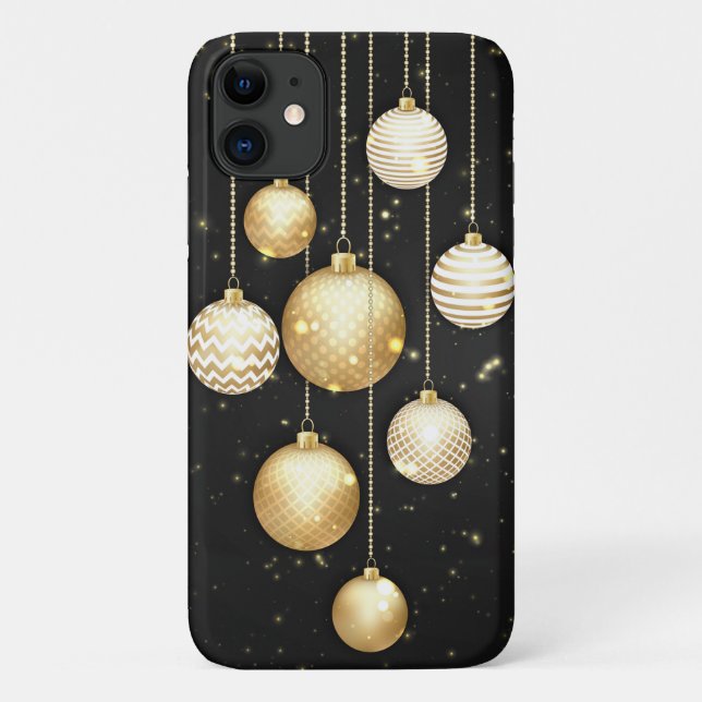 Funda De Case-Mate Para iPhone Festividad de Navidades elegantes (Reverso)