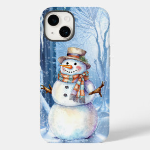 Funda Para iPhone 14 De Case-Mate Festividad Navidad de snowman