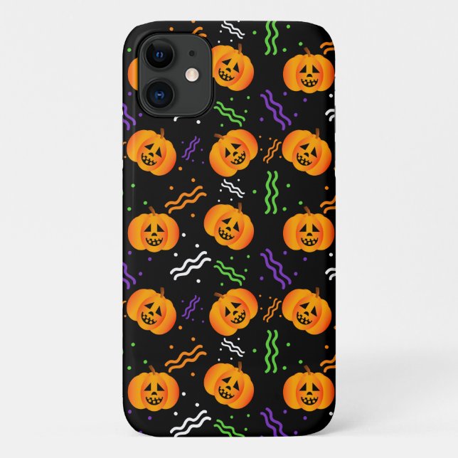 Funda De Case-Mate Para iPhone Festividades Jack-O'-Lanterns (Reverso)