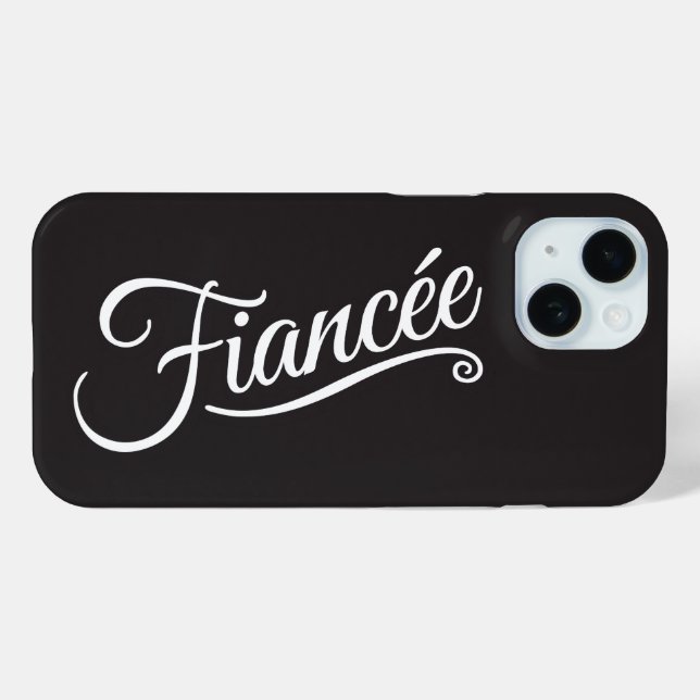 Funda De Case-Mate Para iPhone Fianza blanca sobre negro (Reverso (Horizontal) )