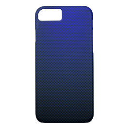 Funda Para iPhone 8/7 Fibra azul negra de carbono con estampado