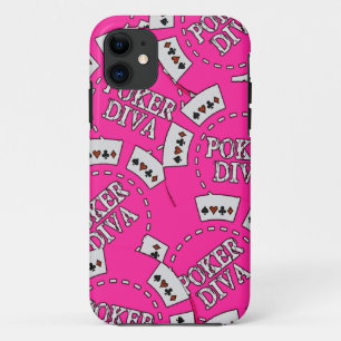 Funda Para iPhone 11 Fichas de póker de la diva del póker