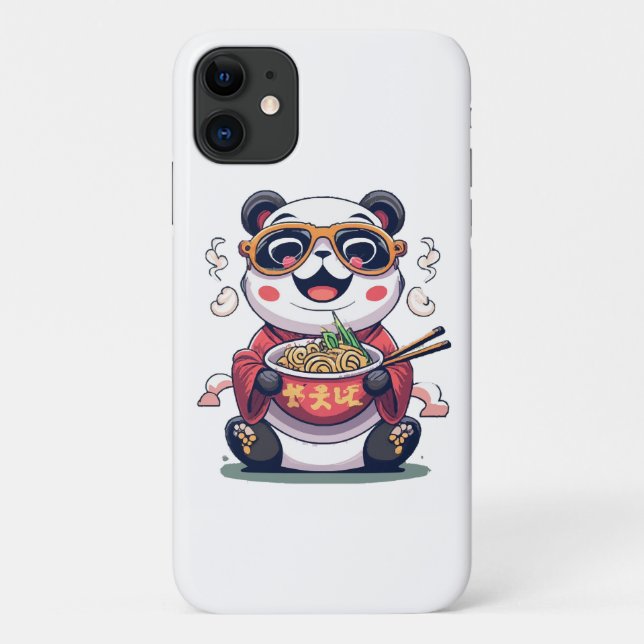 Funda De Case-Mate Para iPhone Fideos de Panda (Reverso)