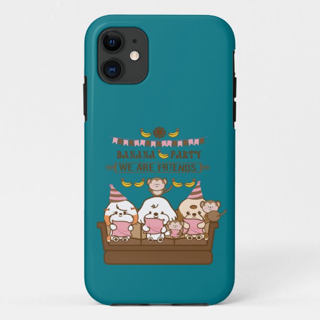 Funda De Case-Mate Para iPhone Fiesta bananero (Reverso)