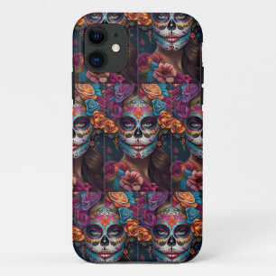 Funda Para iPhone 11 Fiesta de colores: Mujer en arte de maquillaje de