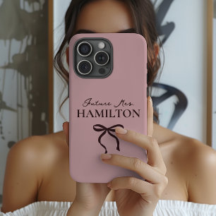 Funda Para iPhone 14 Pro Max De Case-Mate Fiesta de Compromiso Nombre de Novia Moderna a P