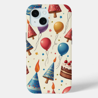 Funda Para iPhone 15 fiesta de cumpleaños