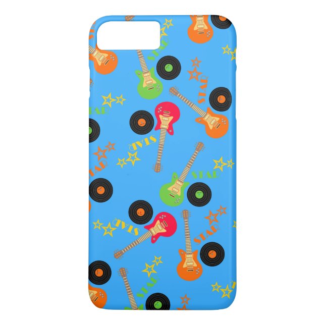 Funda De Case-Mate Para iPhone Fiesta de cumpleaños de chico estrella de rock (Reverso)
