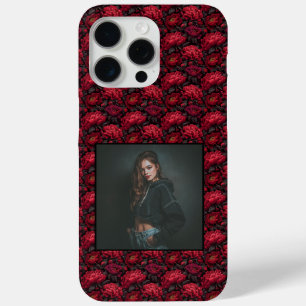 Funda Para iPhone 15 Pro Max Fiesta de Cumpleaños Elegante Peonías Floral Perso
