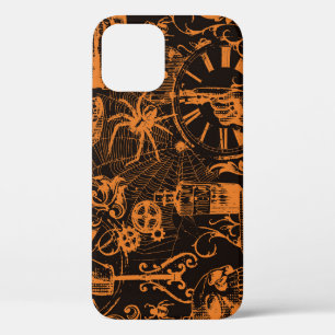Funda Para iPhone 12 Fiesta de Halloween: Vintage Holiday Poster.