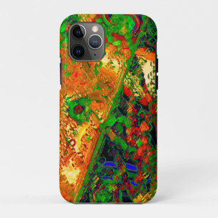 Funda Para iPhone 11 Pro Fiesta de la máscara o carnaval de pinturas, naran