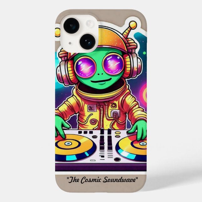 Funda De Case-Mate Para iPhone "Fiesta de ondas sonoras cósmicas" (Reverso )