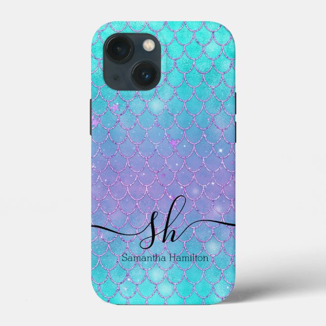 Funda De Case-Mate Para iPhone Fiesta de sirenas Océano azul (Reverso )