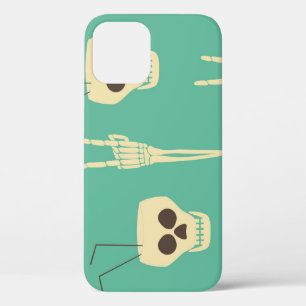 Funda Para iPhone 12 Fiesta del infierno: Diseño de Halloween en Skelet