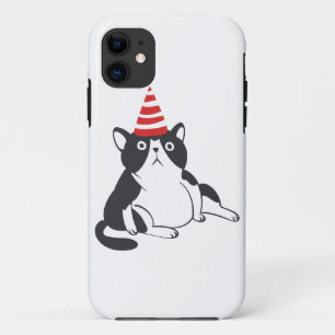 Funda Para iPhone 11 Fiesta gato - Elegir color de fondo