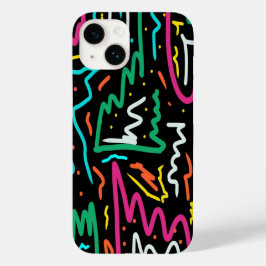 Funda Para iPhone 14 De Case-Mate Fiesta negrita de contraste de neón