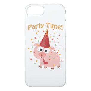 Funda Para iPhone 8/7 Fiesta time confetti Cerdo