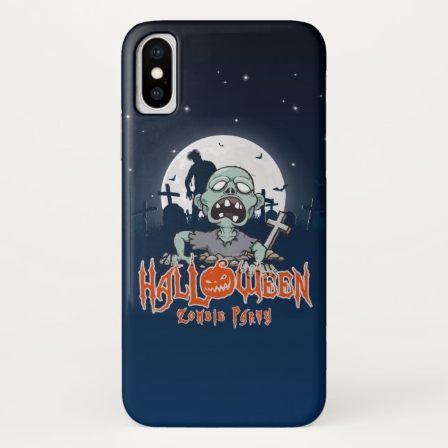 Funda De Case-Mate Para iPhone Fiesta Zombie de Halloween | (Reverso)